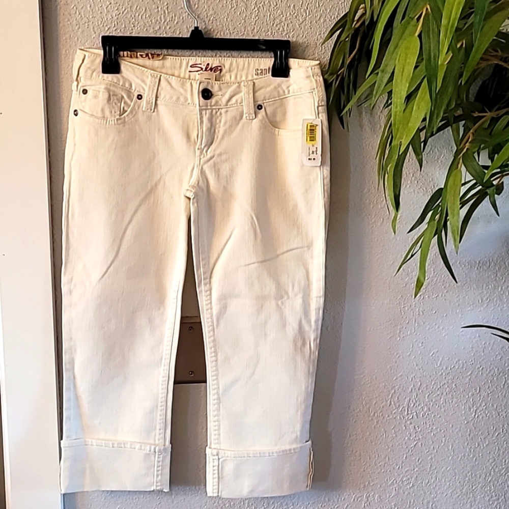 Silver Jean Capri NWT 29 8